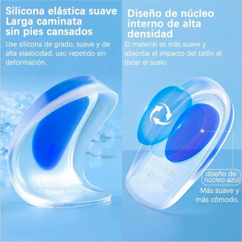 Plantillas Ortopedicas Taloneras Silicona Espolon Fascitis S-M-6
