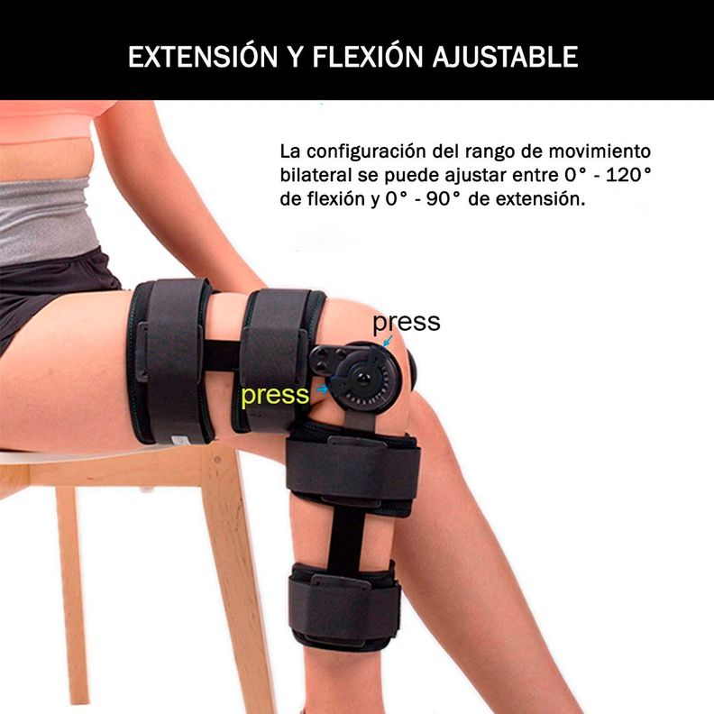 Rodillera Ortopedica Articulada Con Bisagra Soporte Rotula-1