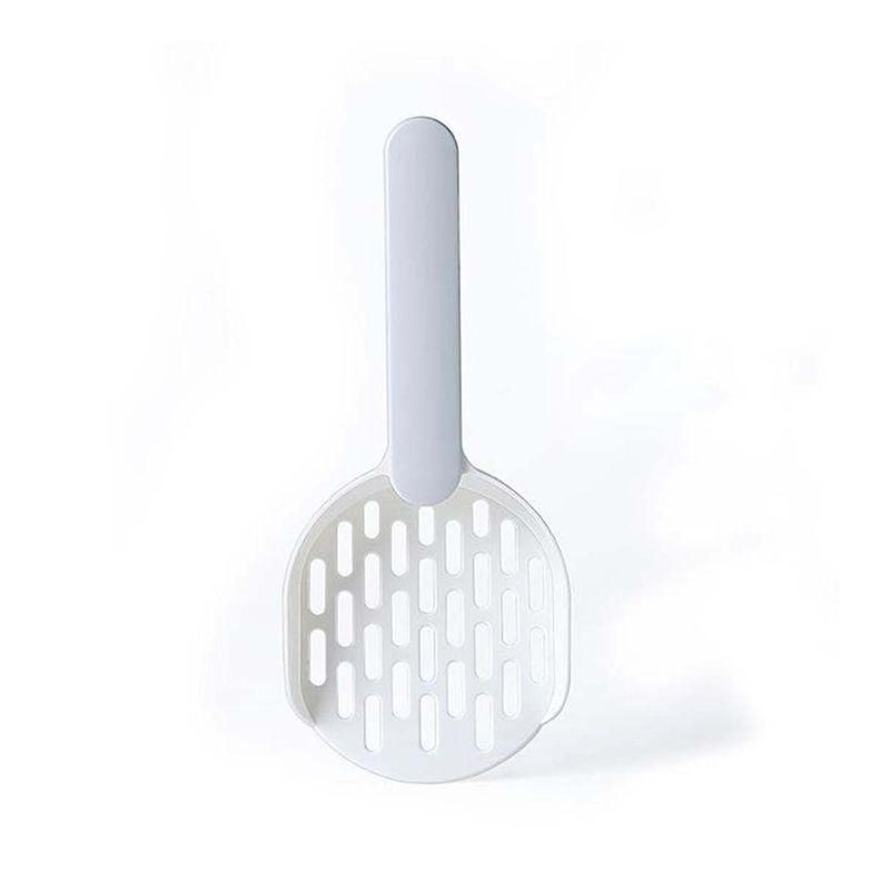 Pala Sanitaria Recogedor Fecal Arenero De Gatos Gris-0