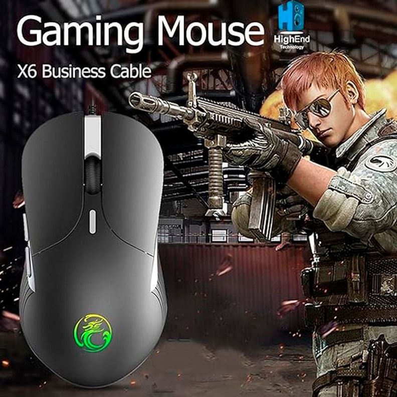 Mouse Gamer Premium Imice X6 6400 Dpi Retroiluminado-3