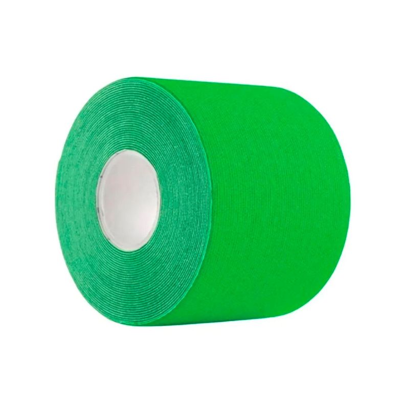 Venda Kinesiológica De 5 Cm X 5 Mts Cinta Tape Neuromuscular Verde-0