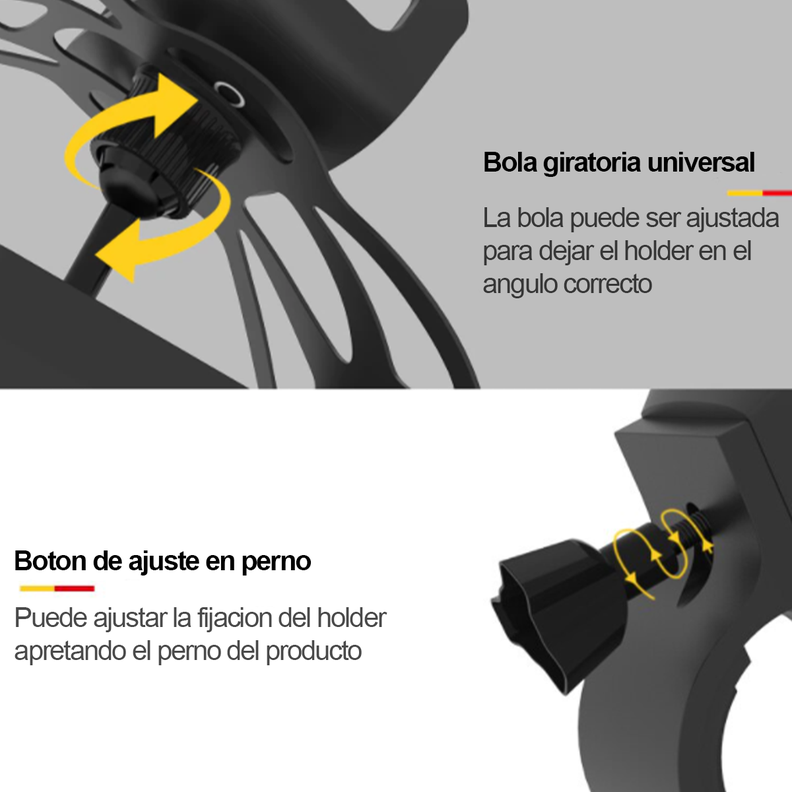 Soporte Porta Celular Holder Moto Bicicleta Yesido C42-6