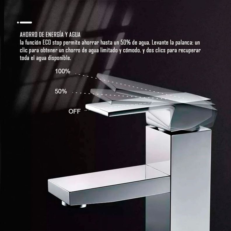 Llave Griferia Lavamanos Monomando Niquel Plateado Tap13-4
