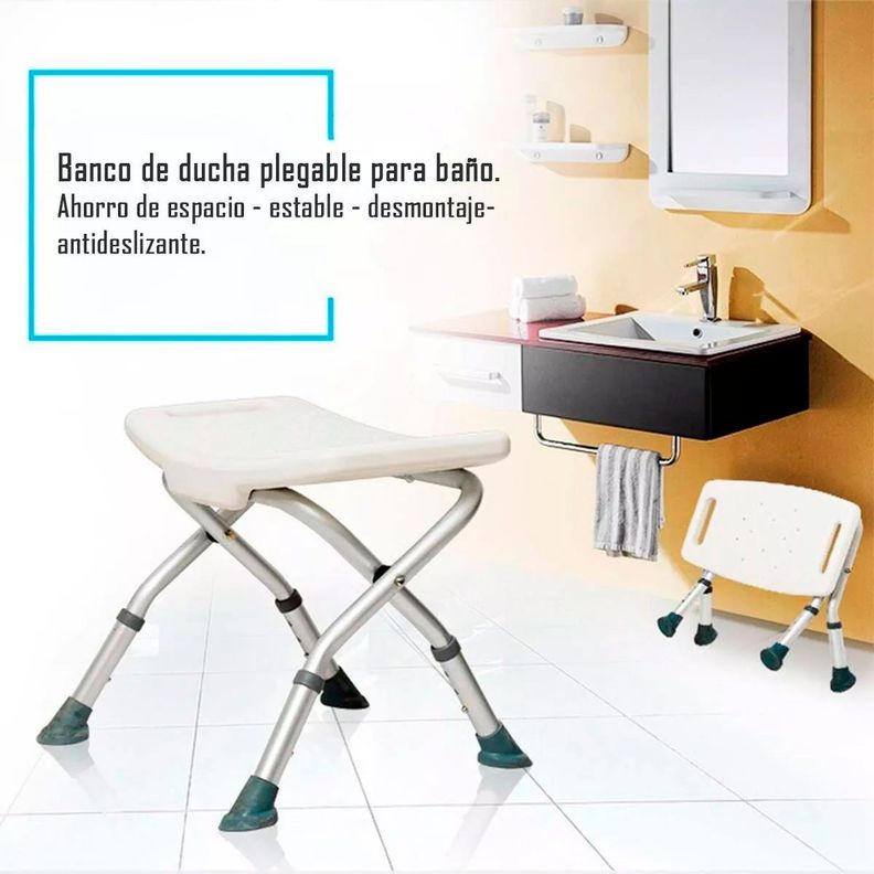 Piso O Banca De Ducha Plegable Con Altura Regulable 203C-6