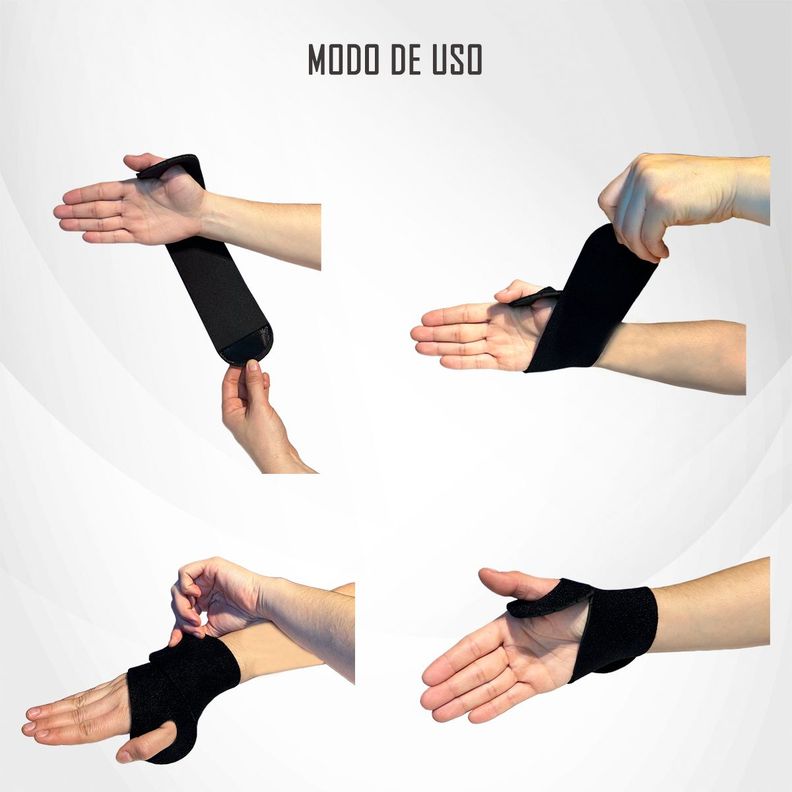 Venda Muñequera Elástica Ortopédica Compresión Muñeca Mano-1
