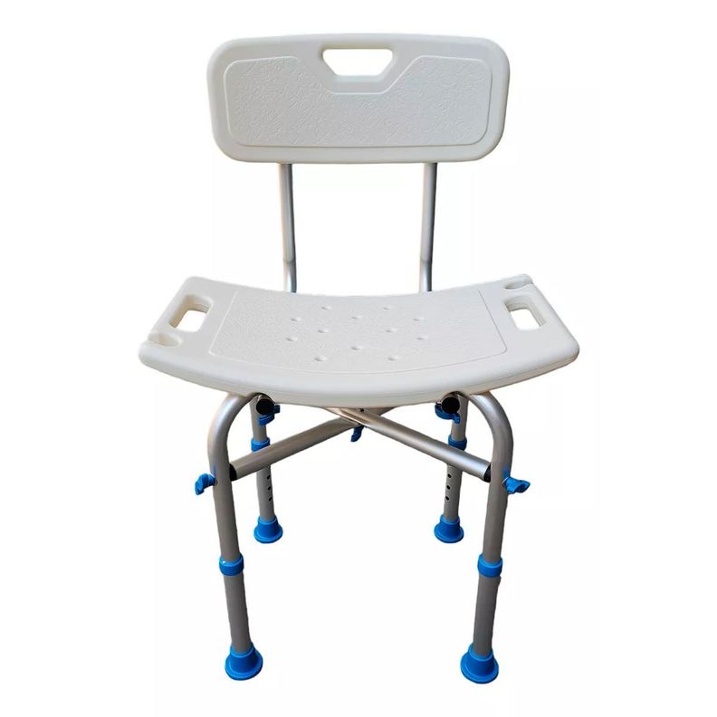 Silla De Ducha Baño Aluminio Base Reforzada Y Antideslizante 201D-1-1