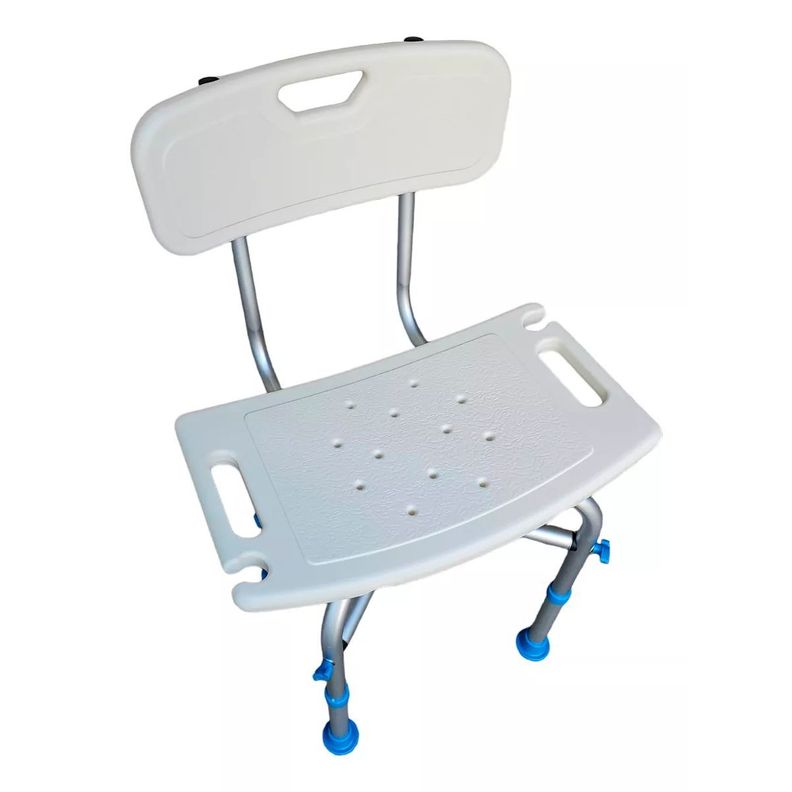 Silla De Ducha Baño Aluminio Base Reforzada Y Antideslizante 201D-1-2