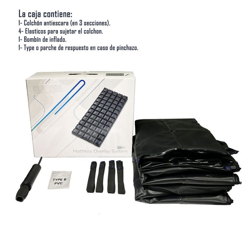Colchon Antiescaras Inflable Flotación Seca 3 Secciones-3