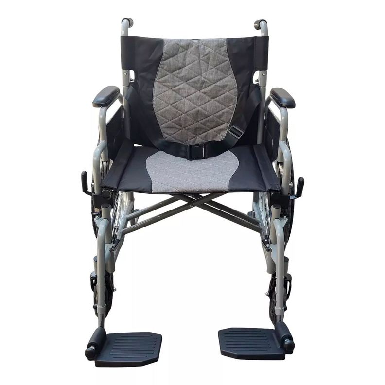 Silla De Ruedas Bariatrica Plegable Rueda Neumatica Trasera-1
