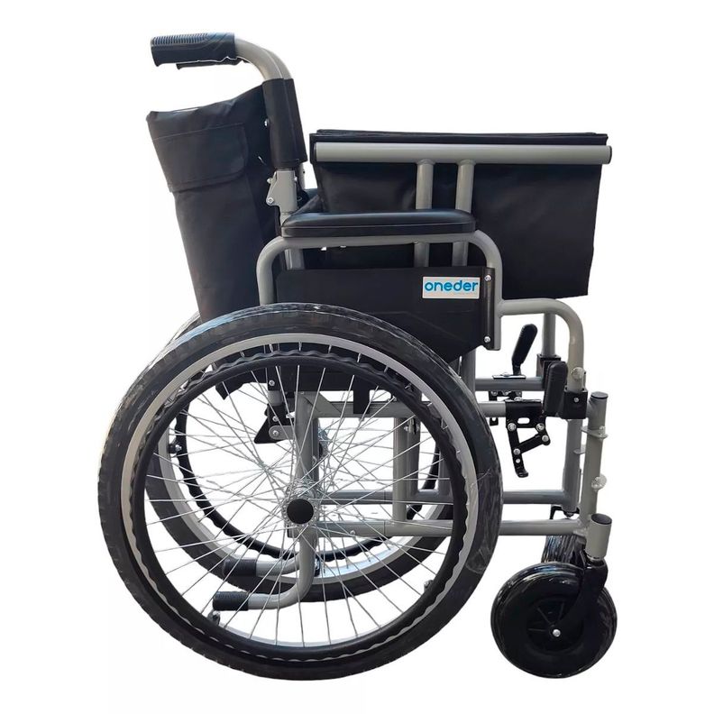 Silla De Ruedas Bariatrica Plegable Rueda Neumatica Trasera-3