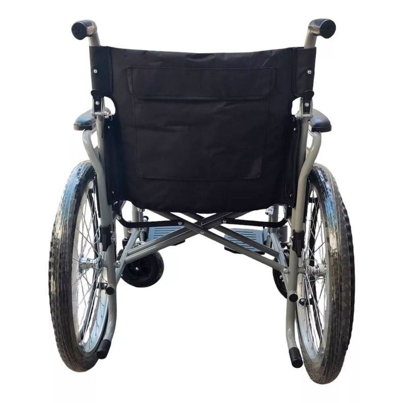 Silla De Ruedas Bariatrica Plegable Rueda Neumatica Trasera-4