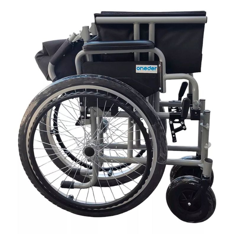 Silla De Ruedas Bariatrica Plegable Rueda Neumatica Trasera-5