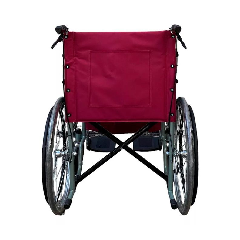 Silla De Ruedas, Ruedas Macizas, Plegable Doble Freno Oneder-2