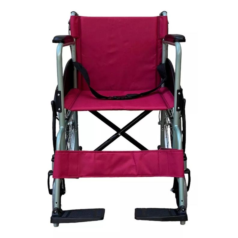 Silla De Ruedas, Ruedas Macizas, Plegable Doble Freno Oneder-3