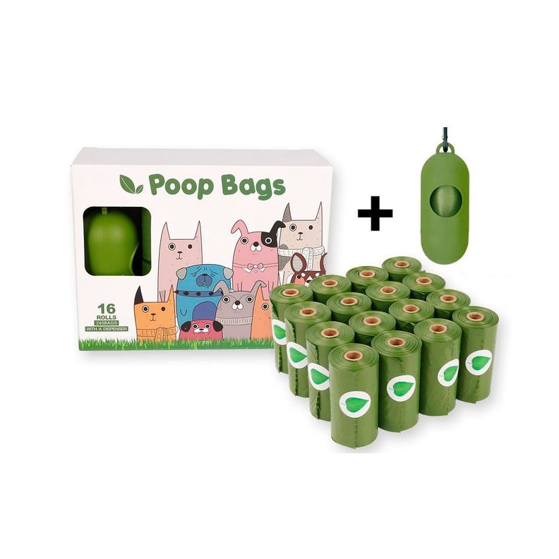 Dispensador Basura Para Mascota + 240 Bolsas Biodegradable-0