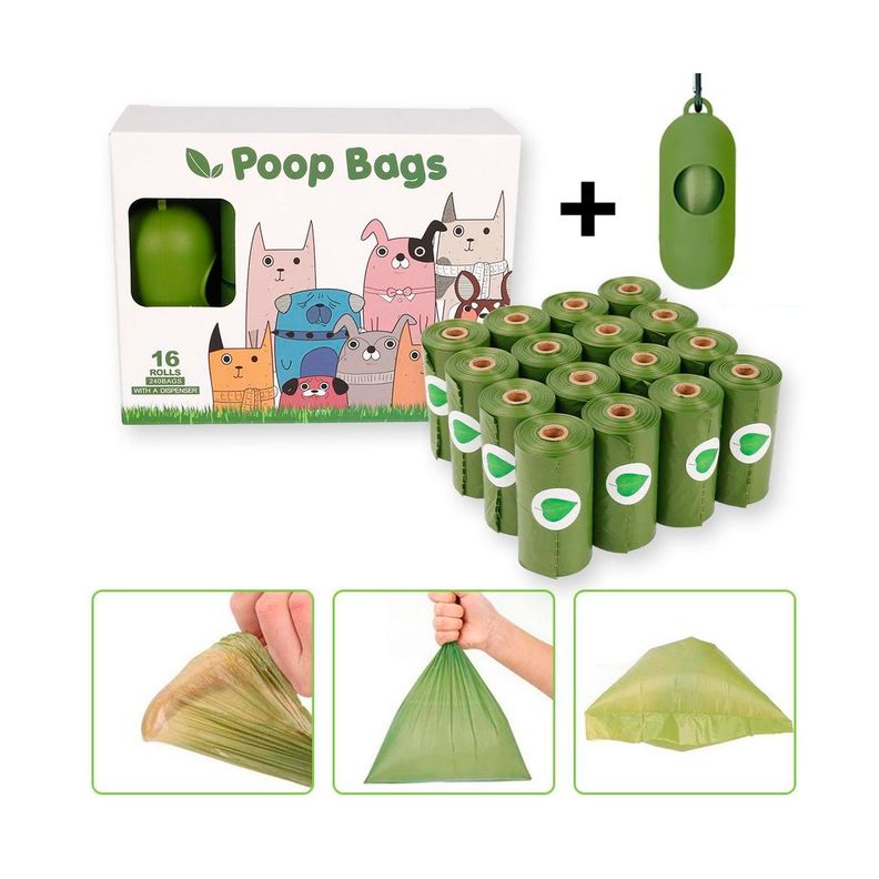 Dispensador Basura Para Mascota + 240 Bolsas Biodegradable-1