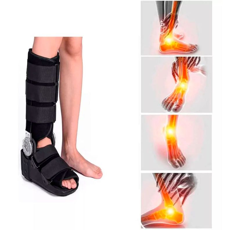 Bota Ortopedica Mecanismo Rom Angulo Regulable Negra Oneder Talla M-2