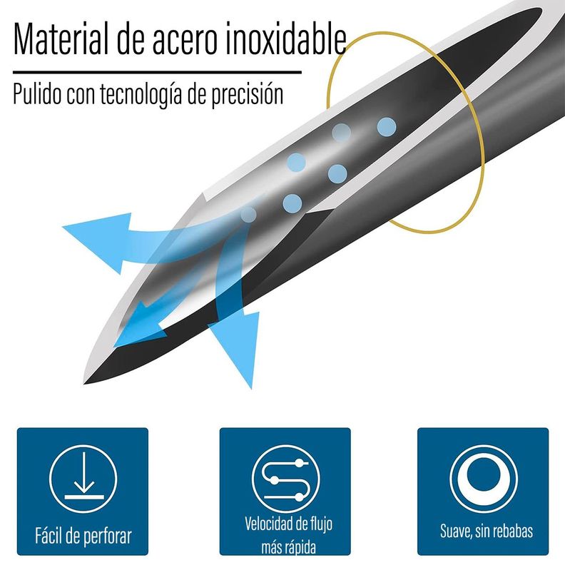 Aguja Hipodermica 23g X 1 - Caja 100 Unds Cranberry-3