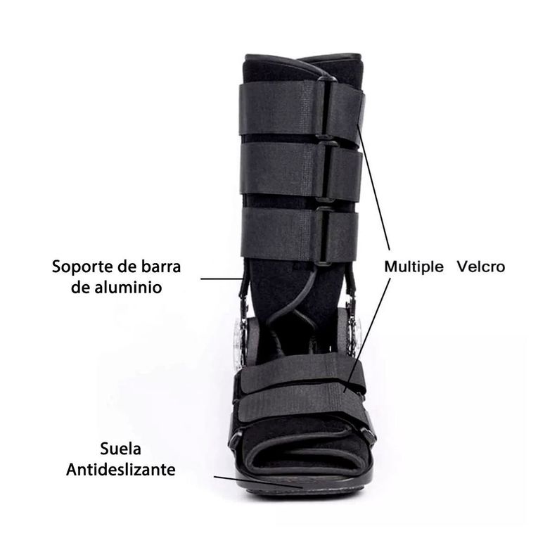 Bota Ortopedica Mecanismo Rom Angulo Regulable Negra Oneder Talla S-2