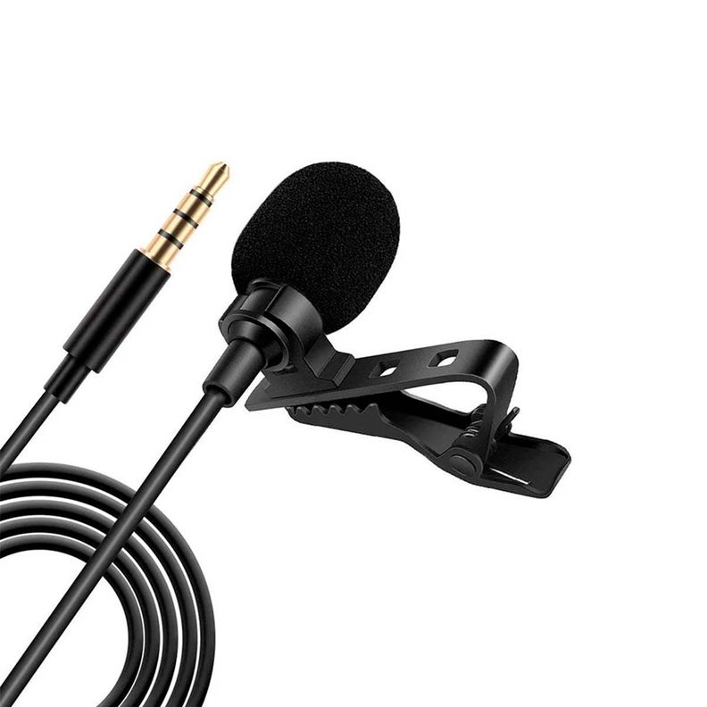Micrófono Lavalier Clip Solapa Omnidireccional Para Telefono-0