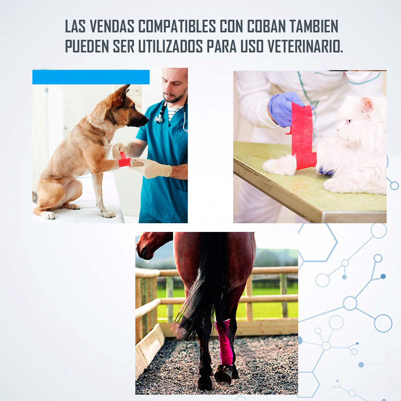 Venda Autoadherente Compatible Con Coban 10cm X 4.5mt- 1 Und Rojo-2