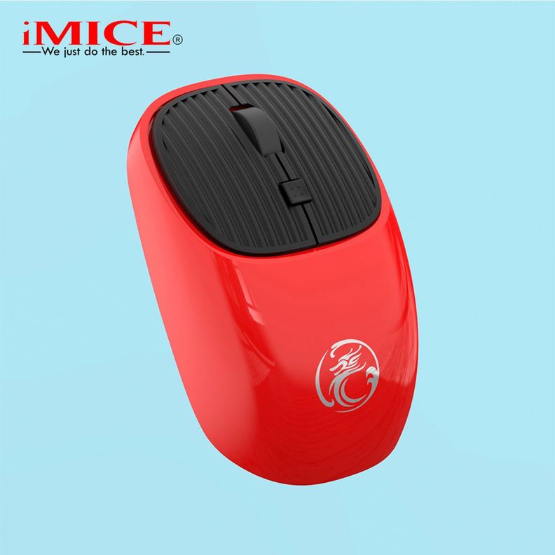 Mouse Óptico Imice G4 Wireless Inalámbrico 1600 Dpi Rojo-1