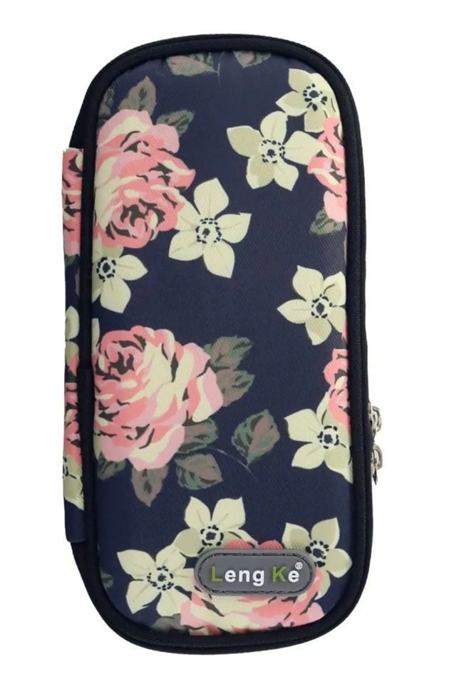 Bolso Estuche Portatil De Viaje Insulina Cooler Refrigerante Flores Rojas