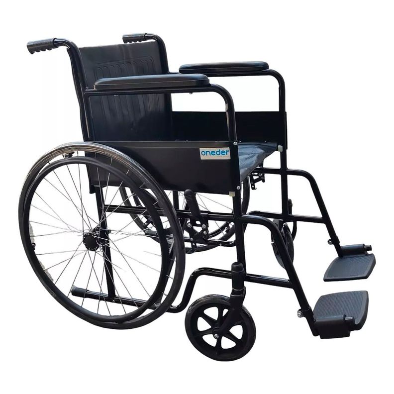 Silla De Ruedas Rueda Maciza Estandar Reposapies Abatibles-0