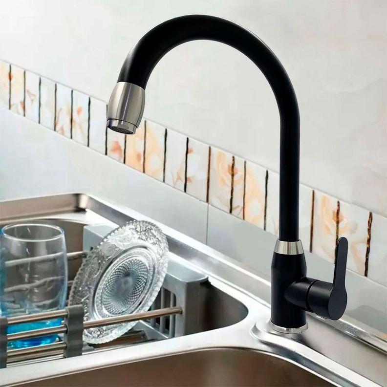 Llave Grifería Lavaplatos Monomando Cuello Cisne Elegante Tap21-3