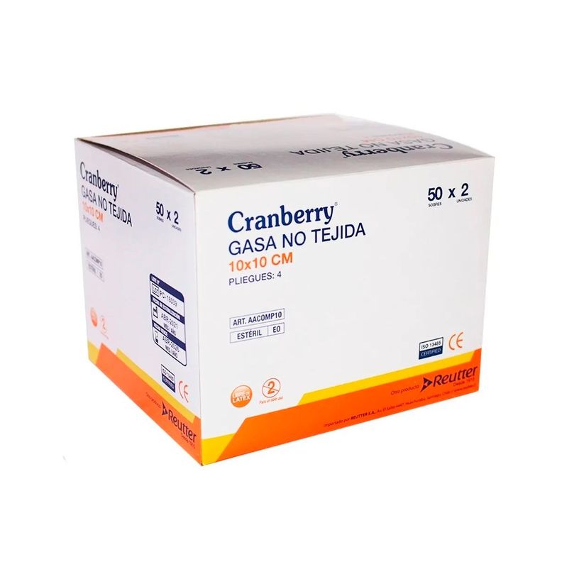 Gasa Estéril No Tejida Tamaño 10x10 Cm 1 Caja De 50 Sobres-0