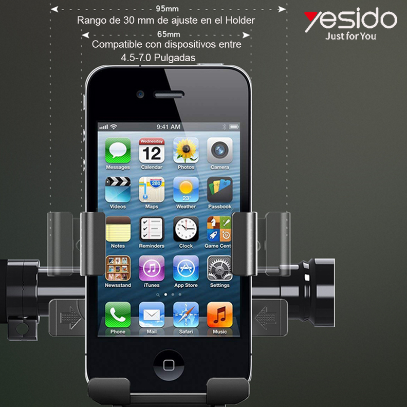 Soporte Porta Celular Holder Moto Bicicleta Yesido C94-3
