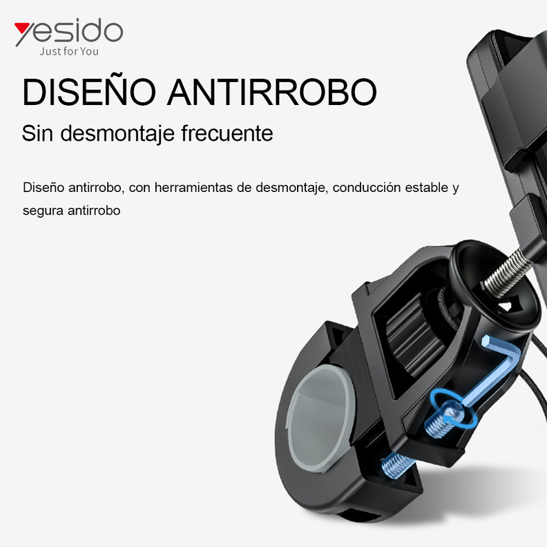 Soporte Porta Celular Holder Moto Bicicleta Yesido C94-7