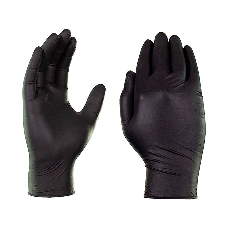 Guantes De Nitrilo Negro Sin Polvo Talla L 100 Unds-3