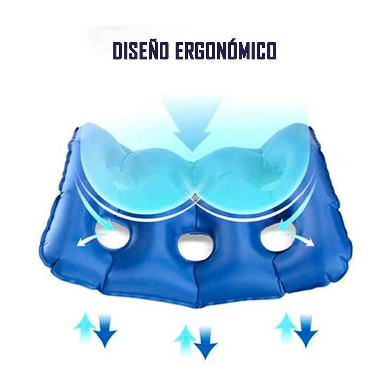 Cojin Antiescaras para Silla de Ruedas Ortopédico Inflable-5