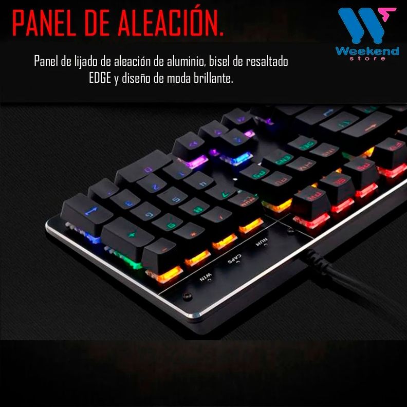 Teclado Mecánico Imice Mk-x80 Gamer Rgb Retroiluminado Usb-5