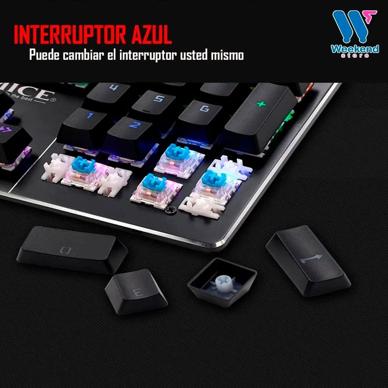 Teclado Mecánico Imice Mk-x80 Gamer Rgb Retroiluminado Usb-6