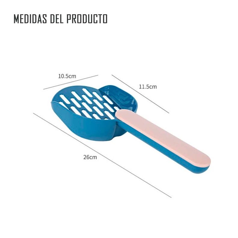 Pala Sanitaria Recogedor Feca Excremento Arenero De Gatos-3