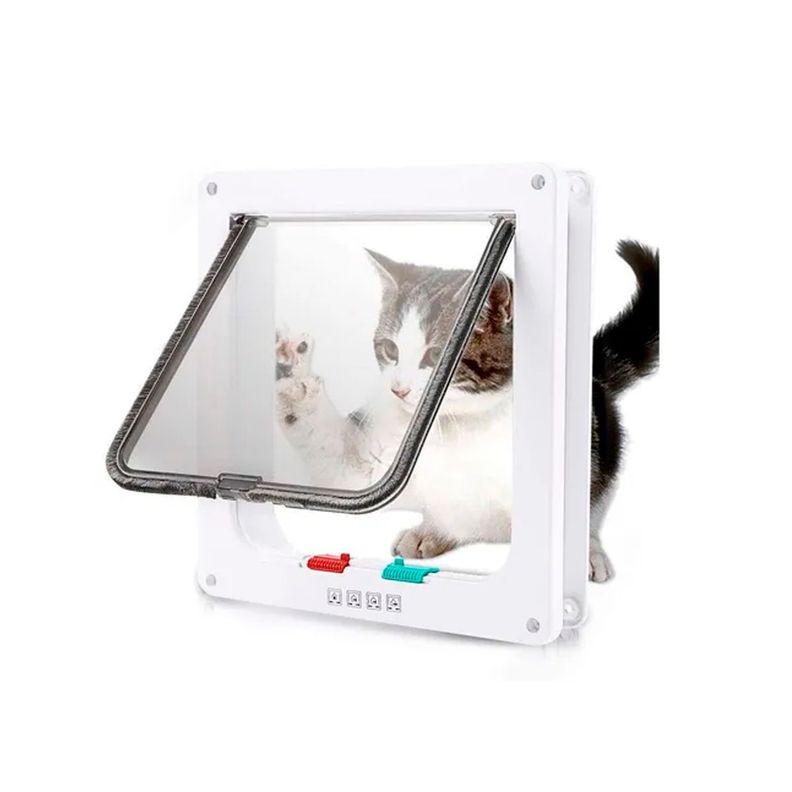 Puerta Interior Pequeña Para Gatos Y Perros Mascotas 20x19cm-3