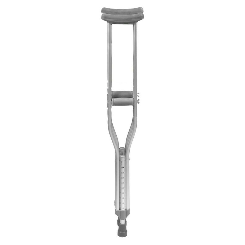 Par De Muletas Ortopédicas Altura Regulable Liviana-1