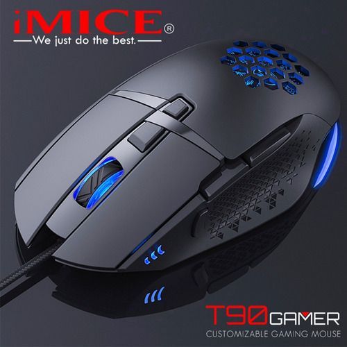 Mouse Gamer Premium Imice T90 7200 Dpi Rgb Shooter-7