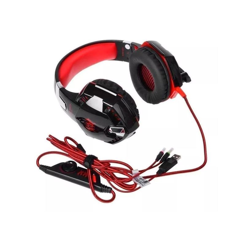 Audifono Headset Gamer Stereo Kotion Each G2000 Pc Rojo-5