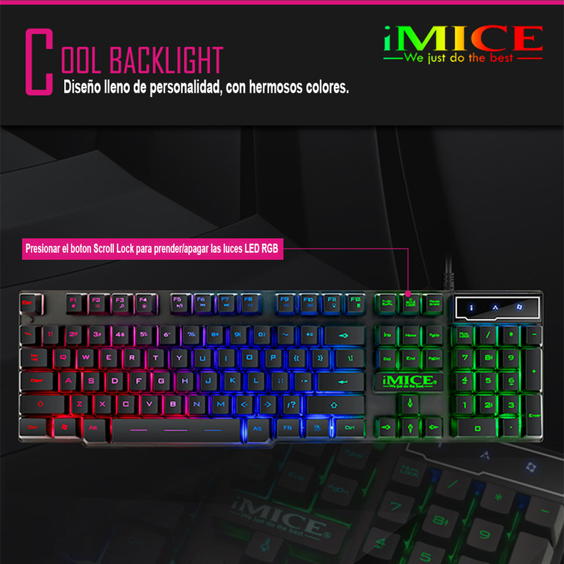Teclado Gamer Premium Imice Ak 600 Retroiluminado-5