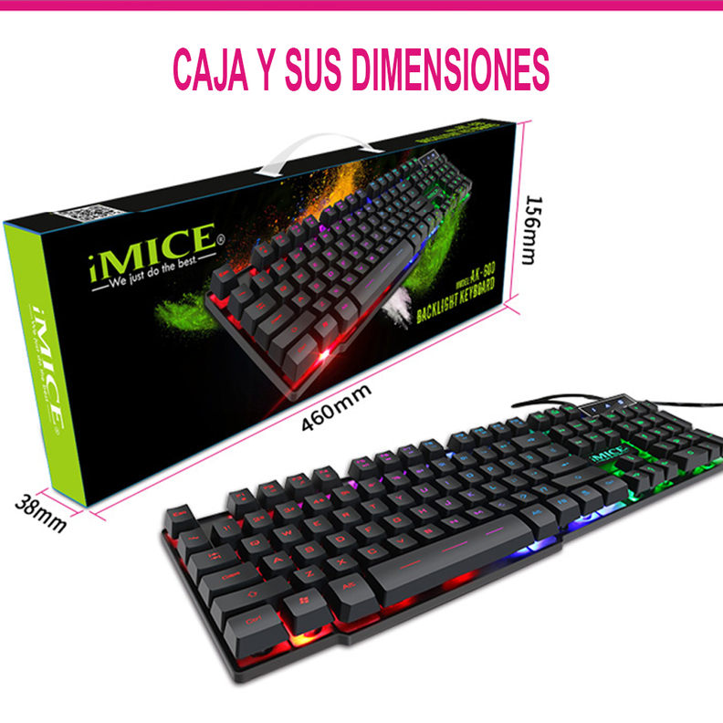 Teclado Gamer Premium Imice Ak 600 Retroiluminado-6