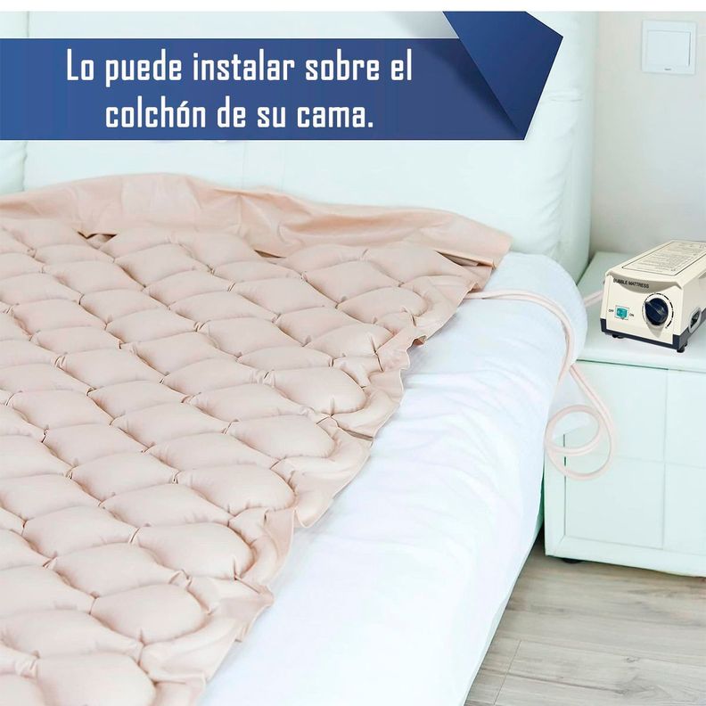 Colchón Antiescaras Con Motor 1 Plaza + Kit de Reparación-5