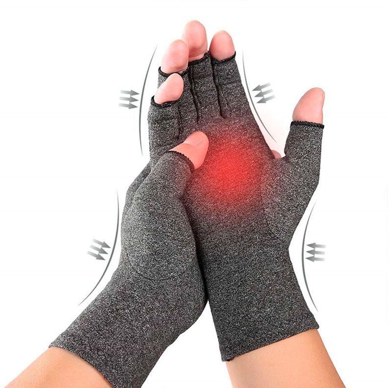 Guantes De Compresión Para Artritis, Artrosis Y Tenditis Gris M-2