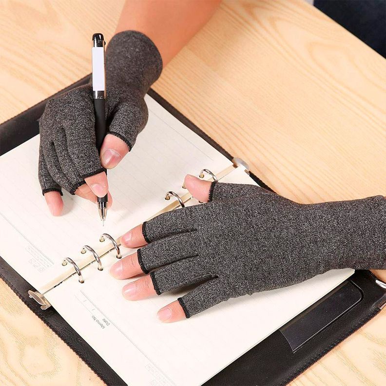 Guantes De Compresión Para Artritis, Artrosis Y Tenditis Gris M-5