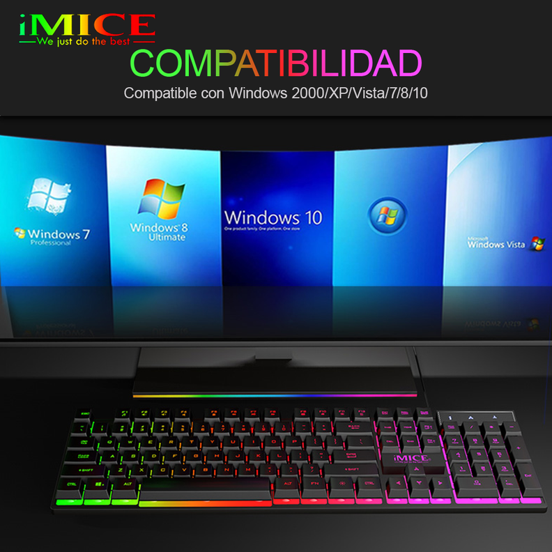 Teclado Gamer Premium Imice Ak-600 New Retroiluminado-1
