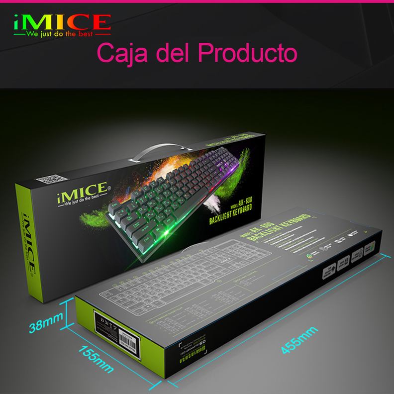 Teclado Gamer Premium Imice Ak-600 New Retroiluminado-5