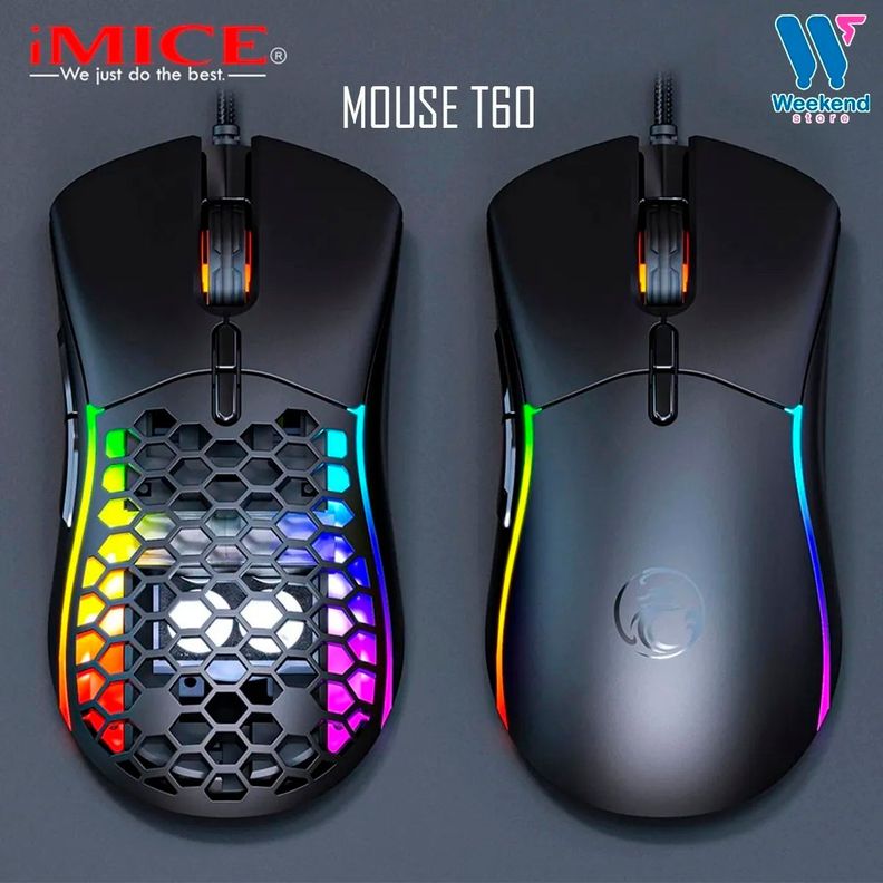 Mouse Gamer Personalizable Rgb Imice T60 6400 dpi-1