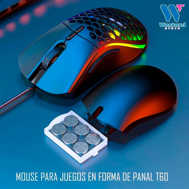 Mouse Gamer Personalizable Rgb Imice T60 6400 dpi-5